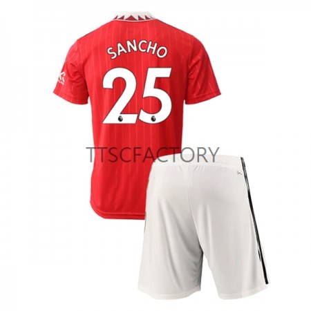 Billiga Fotbollströjor Manchester United Jadon Sancho 25 Barn Hemma tröja 2022/23 Kortärmad